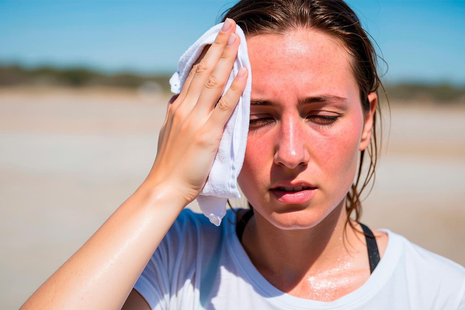 Aprende a diferenciar agotamiento y golpe de calor, qué hacer ante una insolación y qué síntomas requieren atención médica urgente.